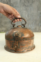Load image into Gallery viewer, Vintage Copper Paan Dan with a Handle - Style It by Hanika