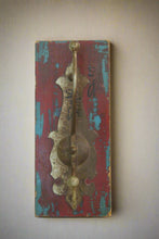 Load image into Gallery viewer, Vintage Rustic Wall Hook with Brass Knobs Hooks - Style It by Hanika