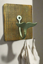 Load image into Gallery viewer, Vintage Wall Hook with Brass Whale Tail Hook Hanger - Style It by Hanika