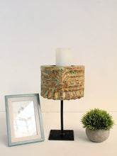 Load image into Gallery viewer, Vintage Wooden Hand Carved Candle Holder Stand - Style It by Hanika