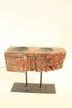 Load image into Gallery viewer, Vintage Wooden Hand Carved Candle Holder Stand - Style It by Hanika