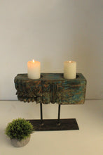 Load image into Gallery viewer, Vintage Wooden Hand Carved Candle Holder Stand - Style It by Hanika
