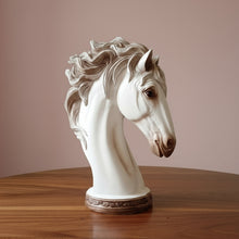 Load image into Gallery viewer, Elegant Poly Resin Horse Face Table Décor
