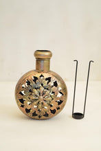 Load image into Gallery viewer, Antique Gold Finish Kudia Cut work Tea Light Holder - Style It by Hanika