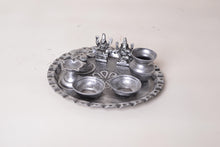 Load image into Gallery viewer, Beautiful Light weight Silver Finish Pooja Thali - Style It by Hanika
