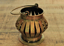 Load image into Gallery viewer, Beautiful Metal Jali Tealight Holder with Handle - Style It by Hanika