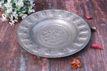 Load image into Gallery viewer, Beautiful Vintage Carved Copper Plate (Size-7.7") - Style It by Hanika