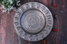 Load image into Gallery viewer, Beautiful Vintage Carved Copper Plate (Size-7.7") - Style It by Hanika