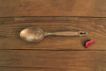 Load image into Gallery viewer, Beautiful Vintage Copper Carved Spoon (Length - 6.8") - Style It by Hanika