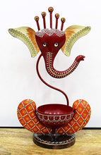 Load image into Gallery viewer, Beautifully Hand Crafted Ganesha Tea Light Holder Size - 17.8 x 8.9 x 27.9 CM - Style It by Hanika