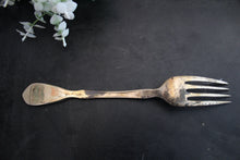 Load image into Gallery viewer, Embossed Brass Fork: Handcrafted by Folk Artisans - Style It by Hanika
