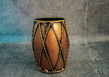 Load image into Gallery viewer, Handcrafted Iron Decorative Dholak Pen Holder - Style It by Hanika