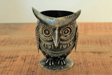 Load image into Gallery viewer, Handcrafted Owl Shaped Pen Stand or Cutlery Stand - Style It by Hanika