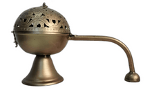 Load image into Gallery viewer, Home Purifying Metal Dhuna Loban Burner / Bakhoor Burner / Dhooni or Dhoop Dani or Dhuni - Style It by Hanika