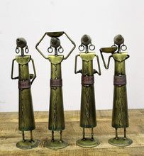 Load image into Gallery viewer, Iron Handcrafted Lady Farmer - Set of 4 Pieces, Golden Finished Size 12.7 x 8.9 x 35.6 cm - Style It by Hanika