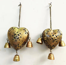 Load image into Gallery viewer, Metal Cut Work Heart Tea Light Holder Set of 2 - Style It by Hanika