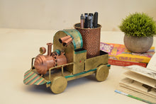 Load image into Gallery viewer, Metal Handcrafted Engine with Pen Stand Size 25.4 x 12.7 x 15.2 cm - Style It by Hanika