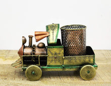 Load image into Gallery viewer, Metal Handcrafted Engine with Pen Stand Size 25.4 x 12.7 x 15.2 cm - Style It by Hanika