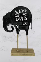 Load image into Gallery viewer, Metal Long Leg Elephant Tealight Holder - Style It by Hanika
