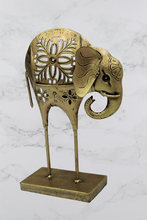 Load image into Gallery viewer, Metal Long Leg Elephant Tealight Holder - Style It by Hanika