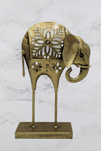 Load image into Gallery viewer, Metal Long Leg Elephant Tealight Holder - Style It by Hanika