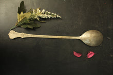Load image into Gallery viewer, Silver Plated Brass Carved Serving Spoon - Style It by Hanika