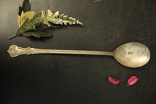 Load image into Gallery viewer, Silver Plated Carved Brass Spoon - Style It by Hanika