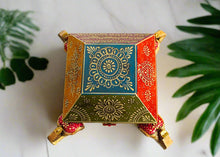 Load image into Gallery viewer, Wooden Box with Elephant Legs - Style It by Hanika