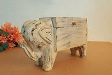 Load image into Gallery viewer, Wooden Distressed Elephant Shaped Box - Style It by Hanika
