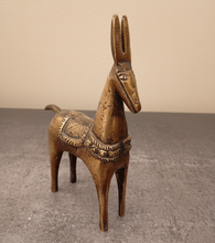 Load image into Gallery viewer, Vintage Brass Tribal Horse Figurine
