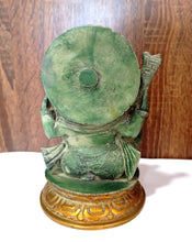 Load image into Gallery viewer, Lord Brass Ganesh ji with Mushak Statue God Idol Size 10.5 x 10.5 x 14.5 cm
