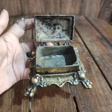 Load image into Gallery viewer, Antique Brass Trinket Box - Two Unique Indian Boxes (Not a Set)
