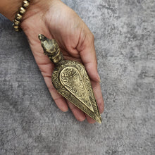 Load image into Gallery viewer, Antique Brass Miniature Brass Kumkum Box
