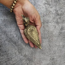 Load image into Gallery viewer, Antique Brass Miniature Brass Kumkum Box
