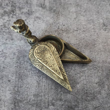 Load image into Gallery viewer, Antique Brass Miniature Brass Kumkum Box
