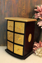 Load image into Gallery viewer, Exquisite Handcrafted 6-Drawer Box with Brass Fittings - Style It by Hanika
