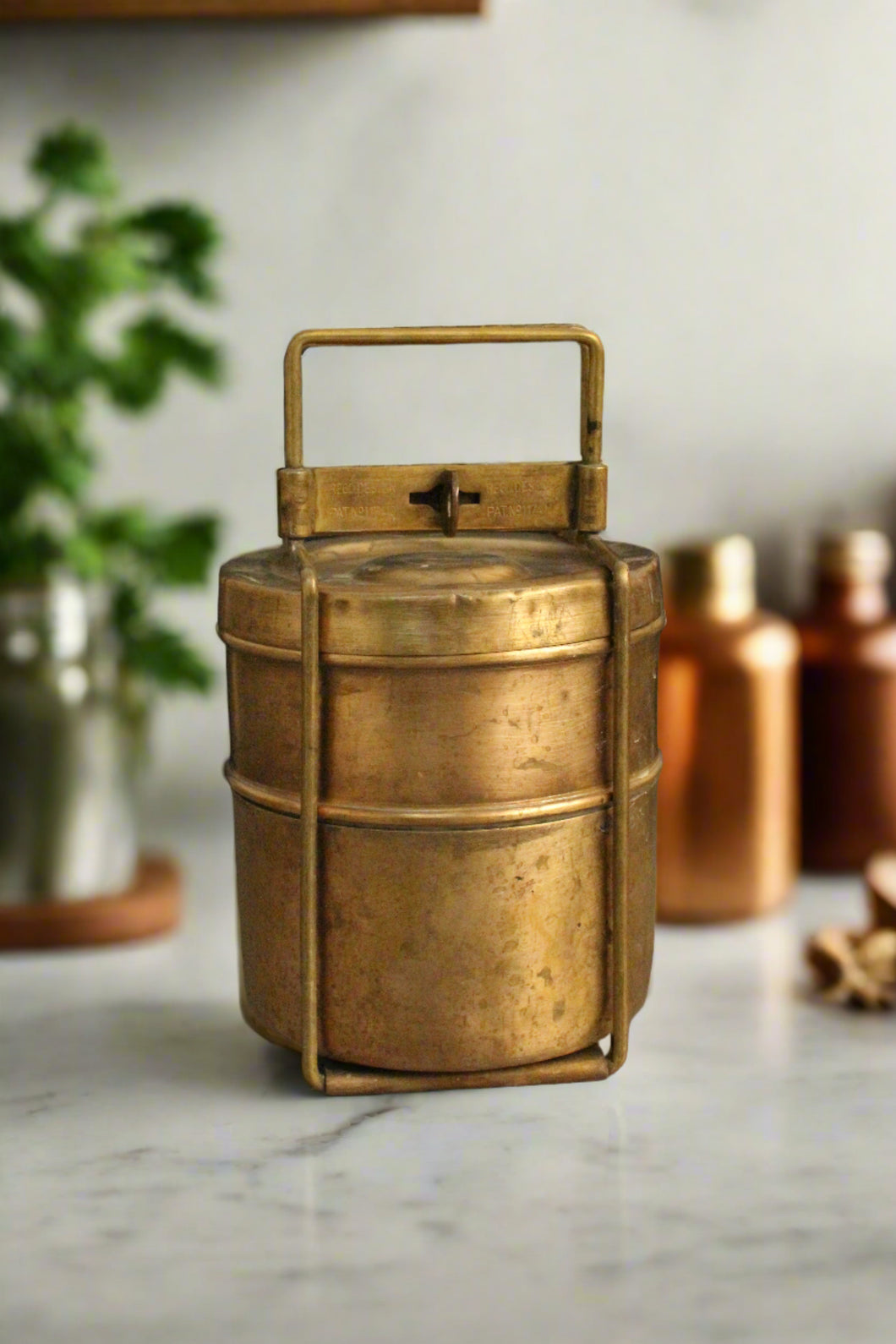 Vintage Brass Tiffin