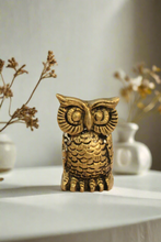 Load image into Gallery viewer, Beautiful Vintage  Brass Paper weight / Owl Showpiece
