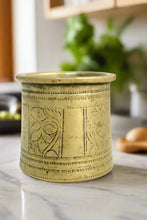 Load image into Gallery viewer, Beautiful Vintage Brass Panchapatra / Holy Water Pot
