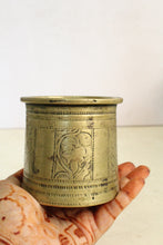 Load image into Gallery viewer, Beautiful Vintage Brass Panchapatra / Holy Water Pot
