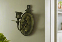 Load image into Gallery viewer, Vintage Brass Wall Sconce Candle Holder
