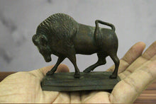 Load image into Gallery viewer, Vintage Brass Bison Figurine
