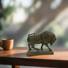 Load image into Gallery viewer, Vintage Brass Bison Figurine
