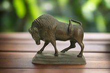 Load image into Gallery viewer, Vintage Brass Bison Figurine
