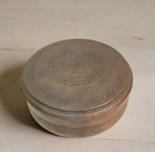 Load image into Gallery viewer, The Keeper&#39;s Trove: Vintage Carved Brass Container (Katordan)
