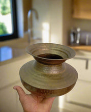 Load image into Gallery viewer, Beautiful Vintage Brass Chari / Oil or Ghee Vessel

