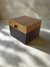 Load image into Gallery viewer, Brass Embossed Wooden Jewelry Boxes | Handcrafted Keepsake Storage | Decorative Trinket Chests | Unique Gift Set| Multiple Sizes Available
