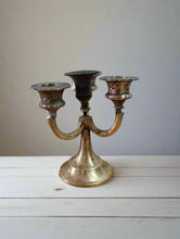 Load image into Gallery viewer, Vintage Classy Taper Candle  | Vintage Brass Candelabra
