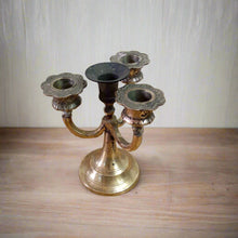 Load image into Gallery viewer, Vintage Classy Taper Candle  | Vintage Brass Candelabra
