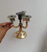 Load image into Gallery viewer, Vintage Classy Taper Candle  | Vintage Brass Candelabra
